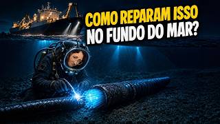 Como é consertar um cabo submarino a 600 metros de profundidade?