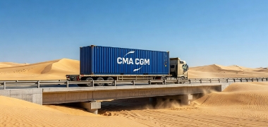 CMA CGM retoma fluxo comercial no Oriente Médio via pontes terrestres