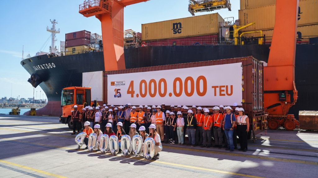 AGCT Rijeka alcança 4 milhões de TEUs em 15 anos