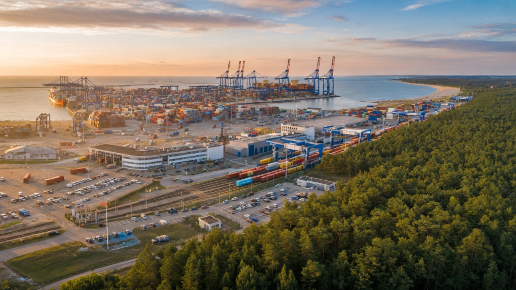Baltic Hub amplia capacidade ferroviária com guindastes elétricos