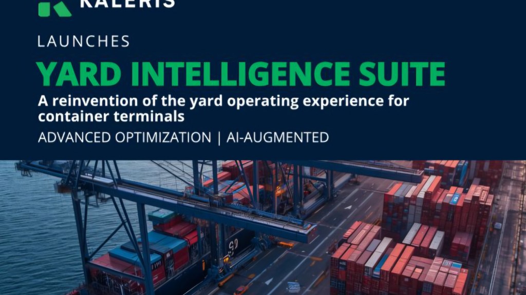 Kaleris lança Yard Intelligence Suite para terminais com alta utilização de pátio