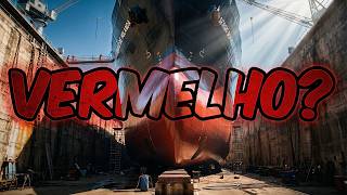 Por Que o Casco do Navio é Vermelho? O Segredo Bilionário da Engenharia Naval