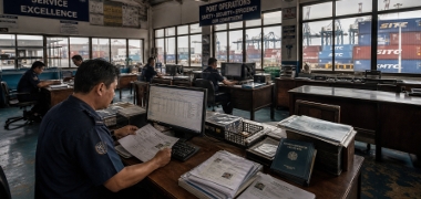 Trabalhadores do Porto de Tacoma contestam automação de identificação de contêineres